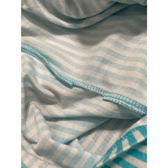 MICHAEL KORS Blue and White Striped Top Size S - Picture 6 of 6